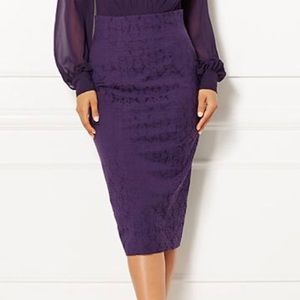 Eva Mendez New York &Co Purple high waisted skirt